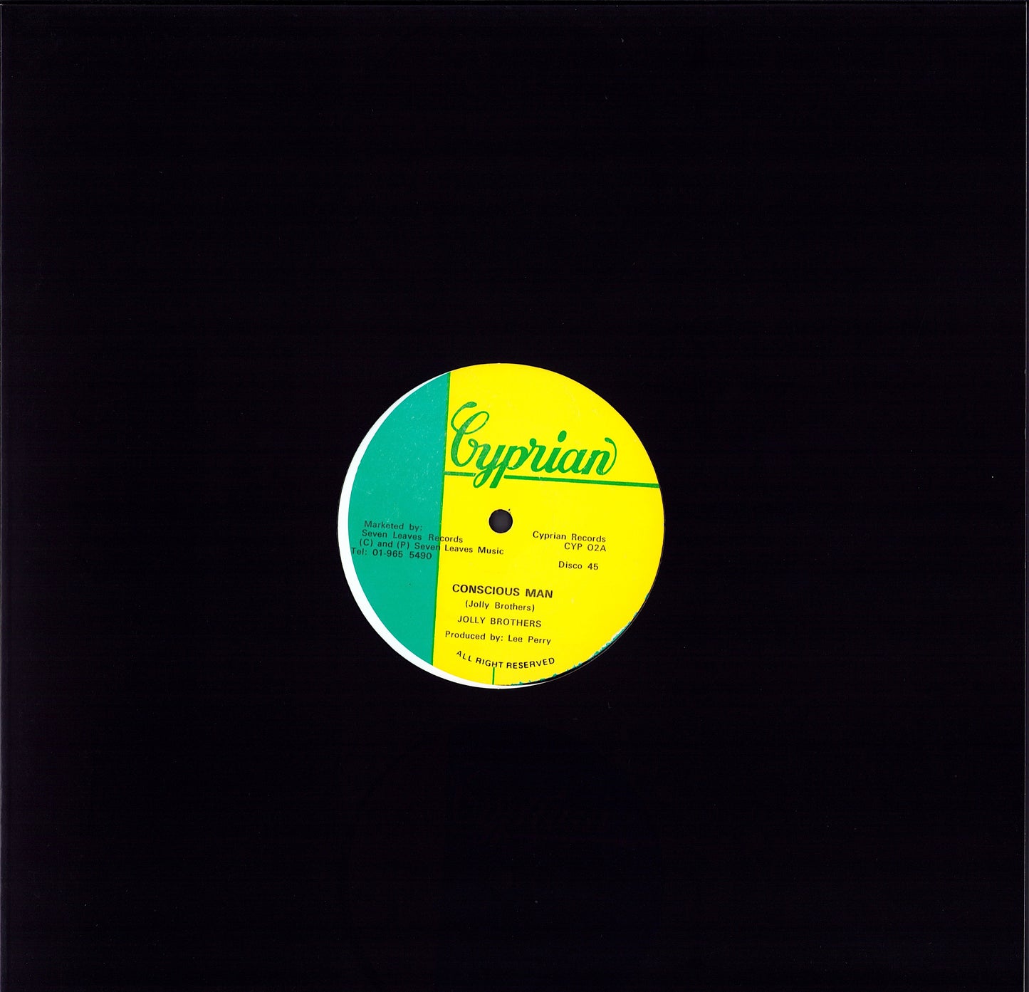 Jolly Brothers / George Faith ‎– Conscious Man / Don't Be Afraid Vinyl 12" Maxi-Single