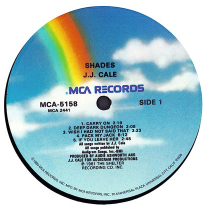 J.J. Cale ‎- Shades Vinyl LP US