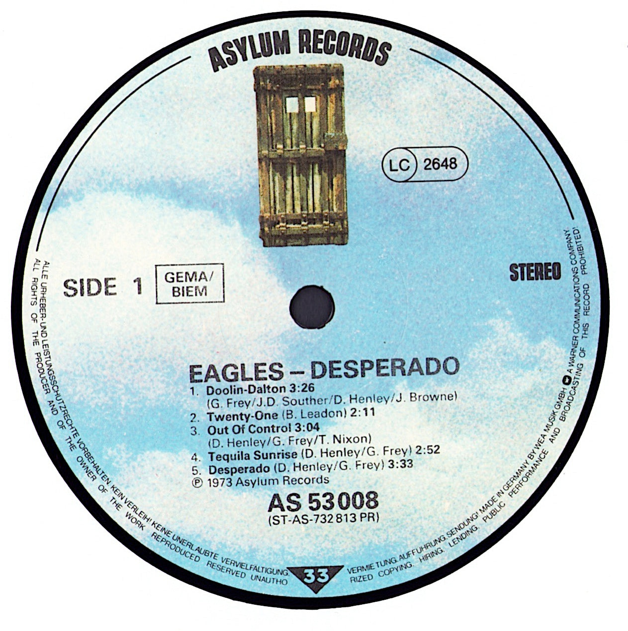 Eagles ‎- Desperado Vinyl LP