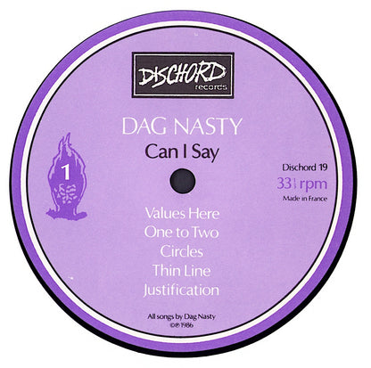 Dag Nasty - Can I Say Vinyl LP