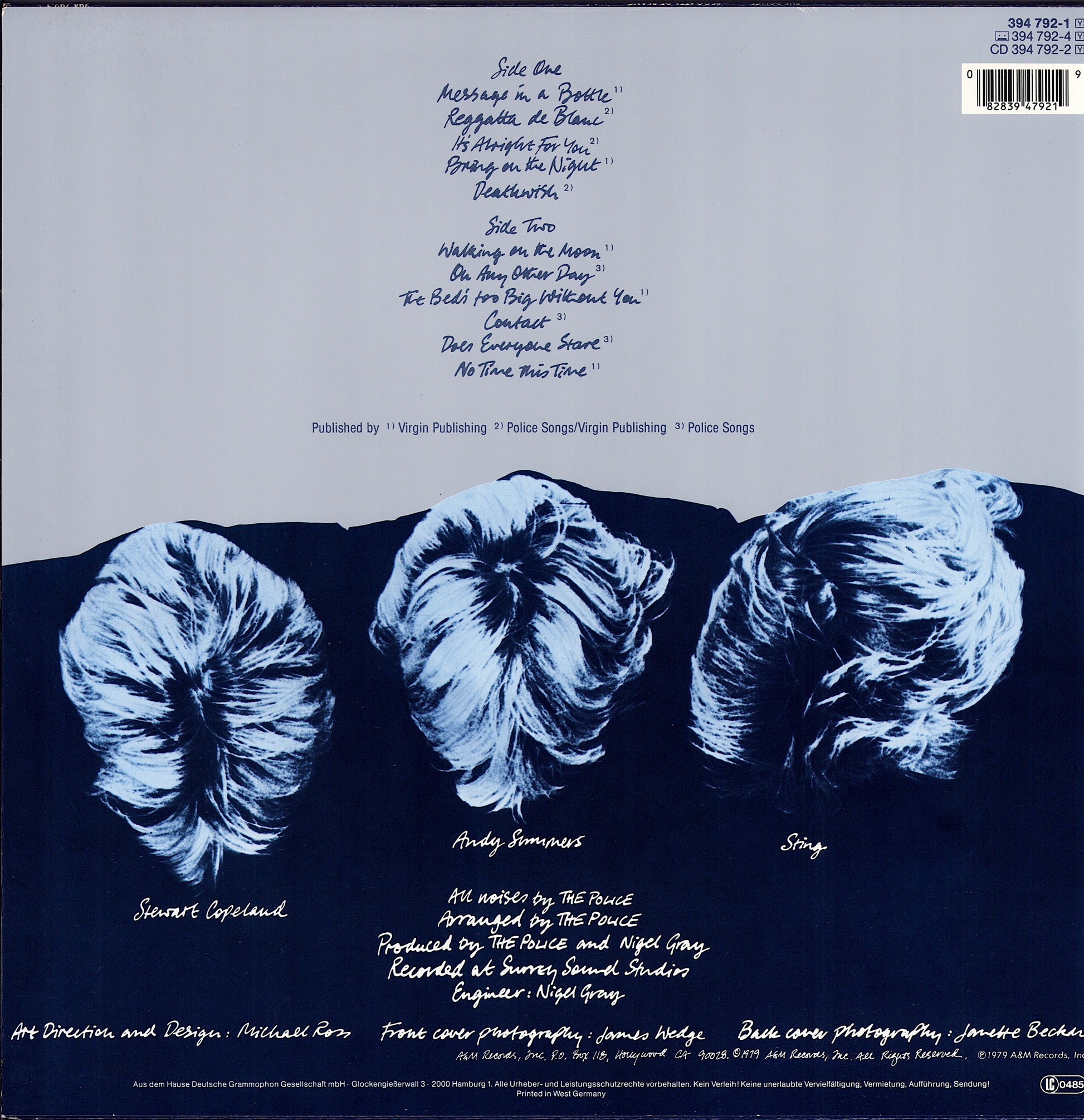 The Police ‎- Reggatta De Blanc Vinyl LP