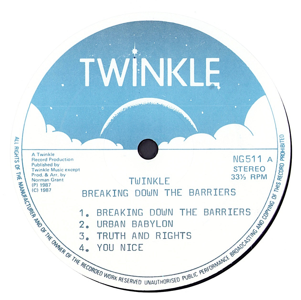Twinkle - Breaking Down The Barriers Vinyl LP