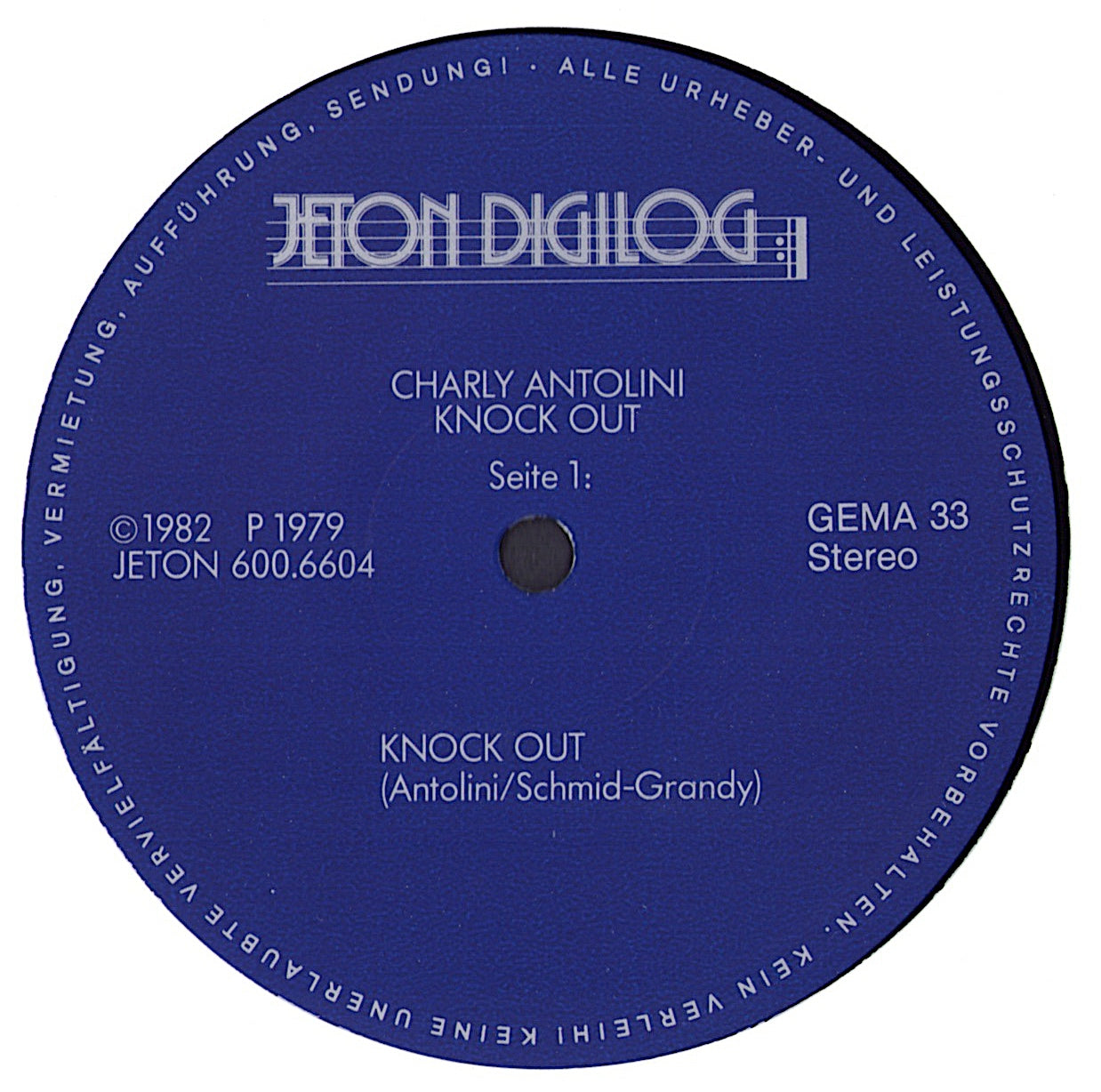 Charly Antolini - Crash Vinyl LP