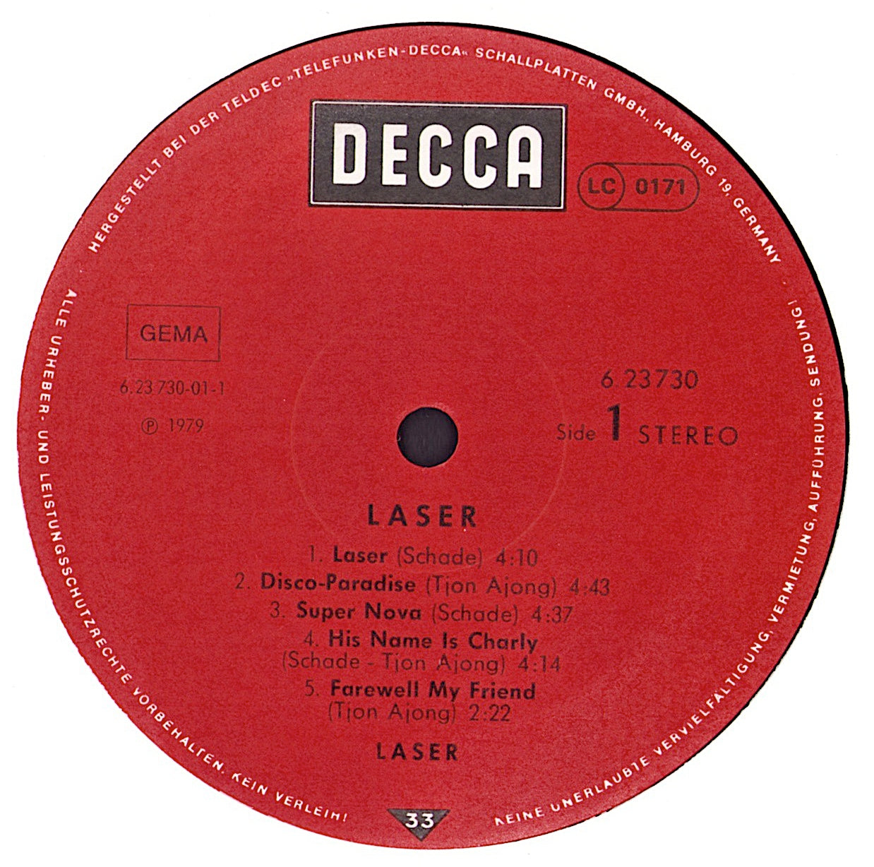 Laser - Laser Vinyl LP