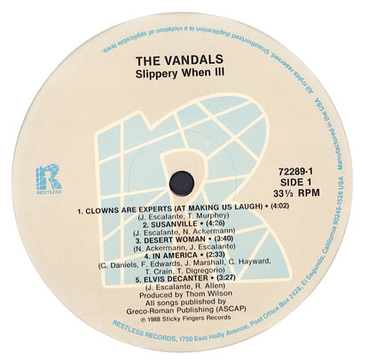 The Vandals – Slippery When Ill Vinyl LP