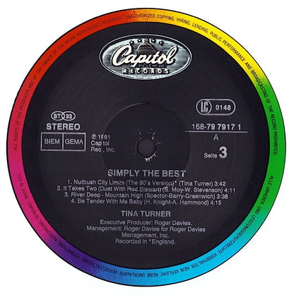 Tina Turner – Simply The Best Vinyl 2LP