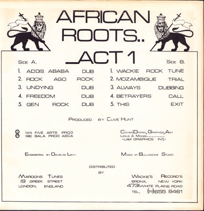 Bullwackies All Stars ‎- African Roots Act 1 Vinyl LP