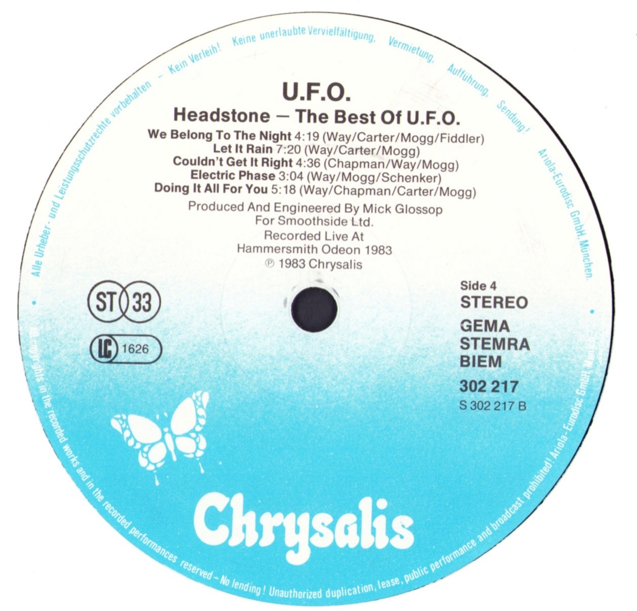 Headstone: The Best Of UFO Vinyl 2LP