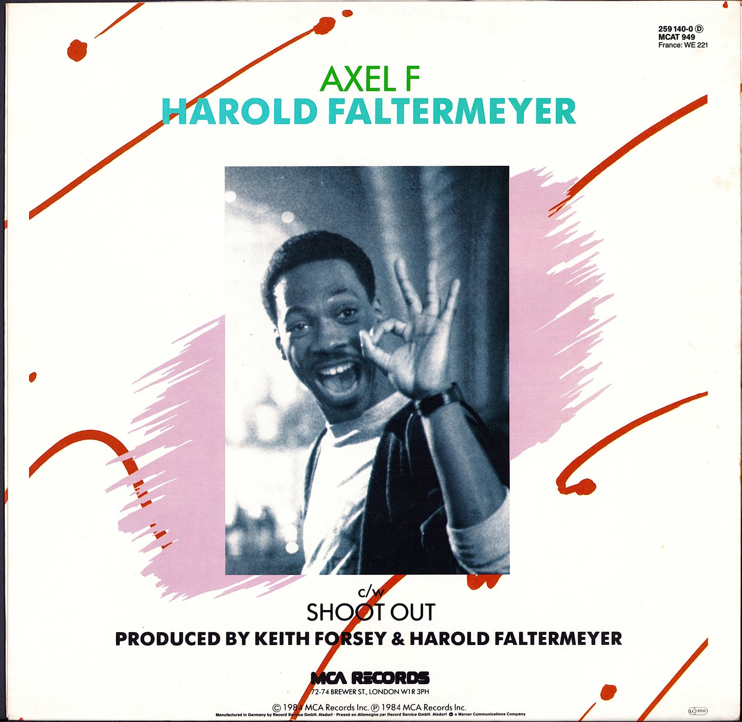 Harold Faltermeyer ‎- Axel F Vinyl 12"