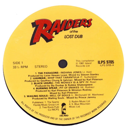 Raiders Of The Lost Dub Vinyl LP