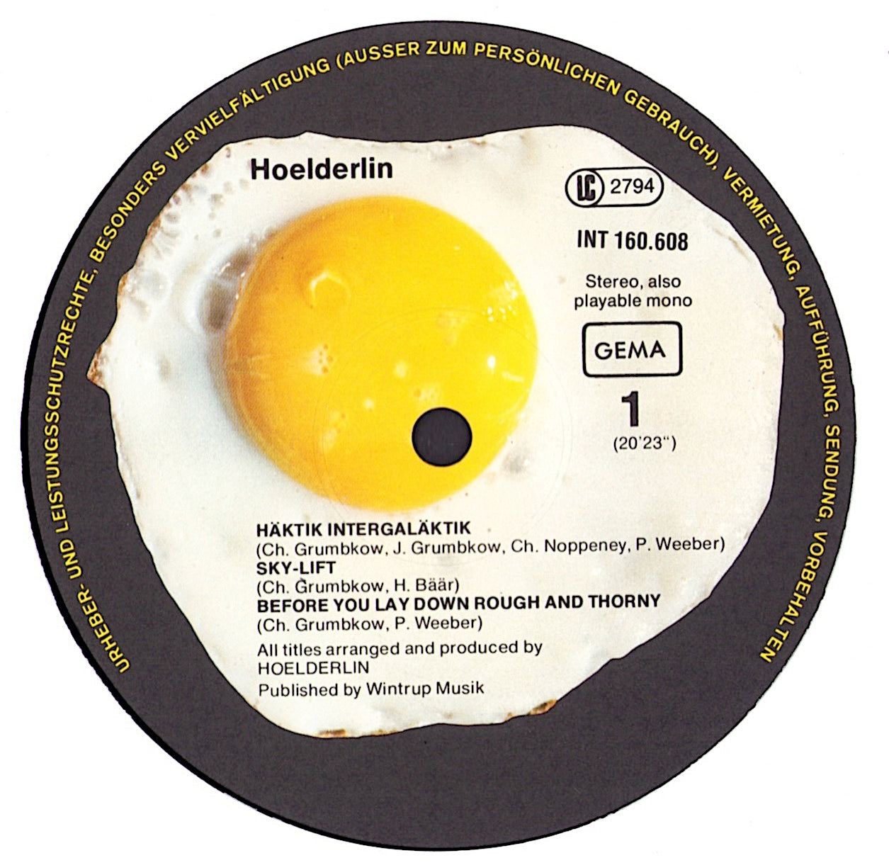 Hoelderlin ‎- Rare Birds Vinyl LP