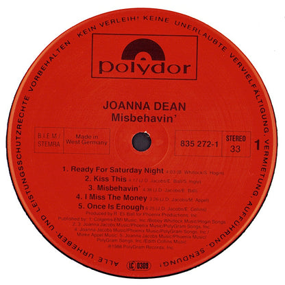 Joanna Dean - Misbehavin' Vinyl LP