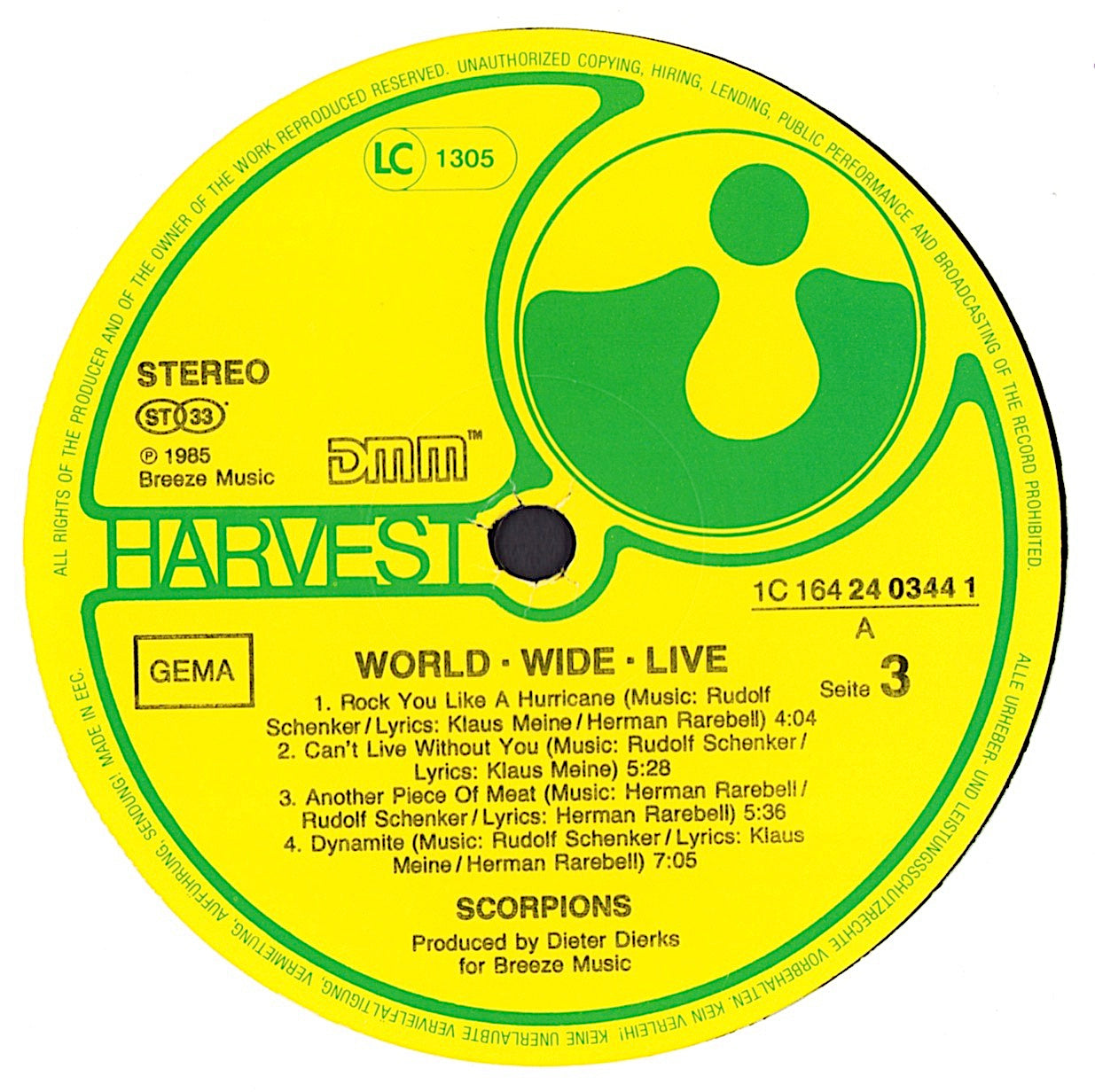 Scorpions - World Wide Live Vinyl 2LP