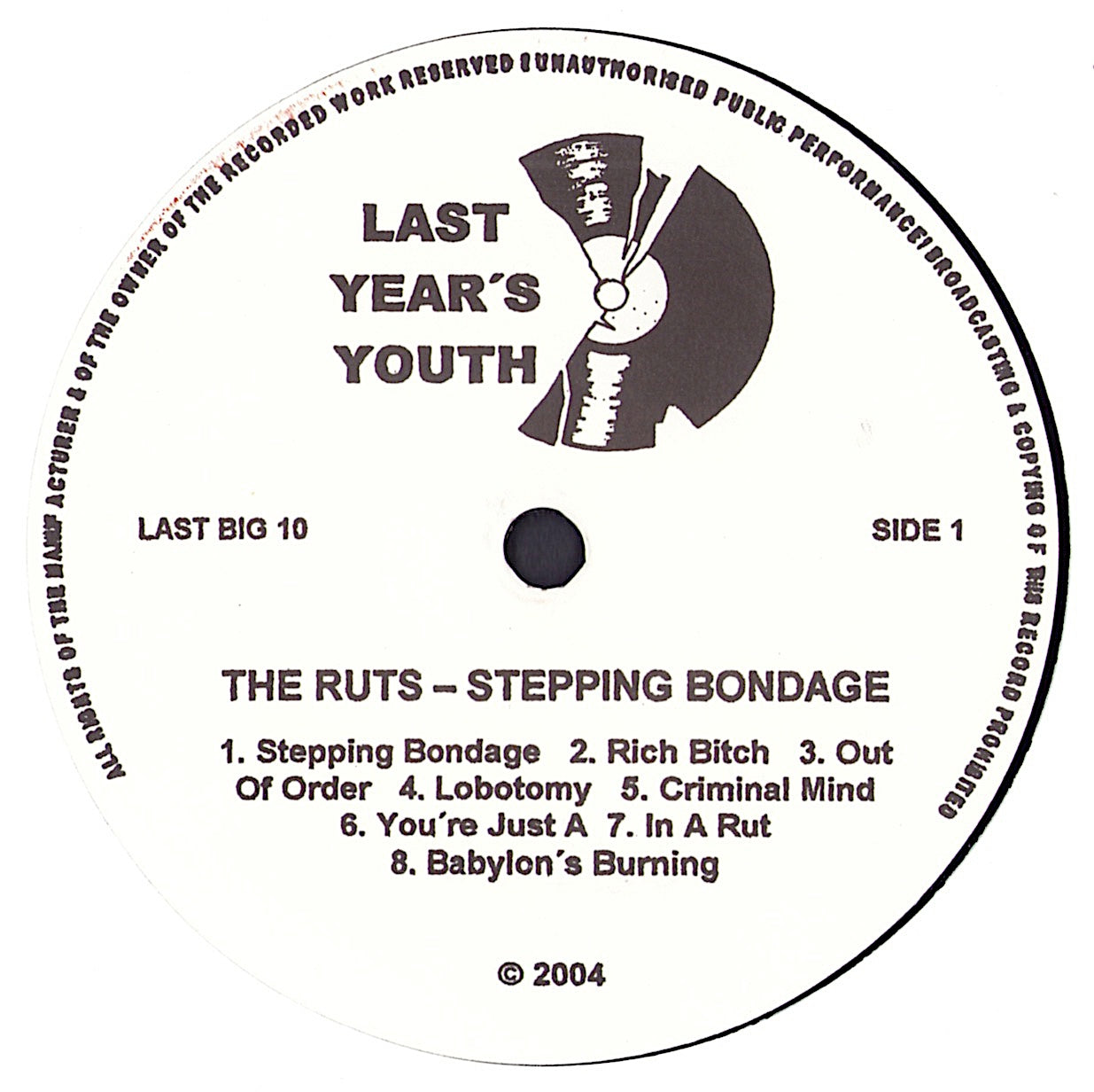 Ruts - Stepping Bondage Demos 1978-1980 Vinyl LP