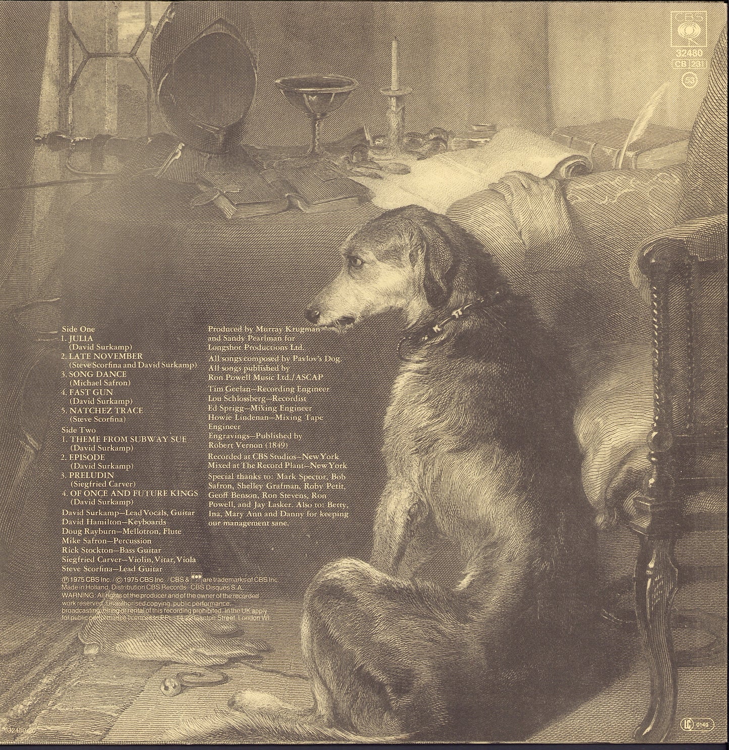 Pavlov's Dog ‎- Pampered Menial Vinyl LP