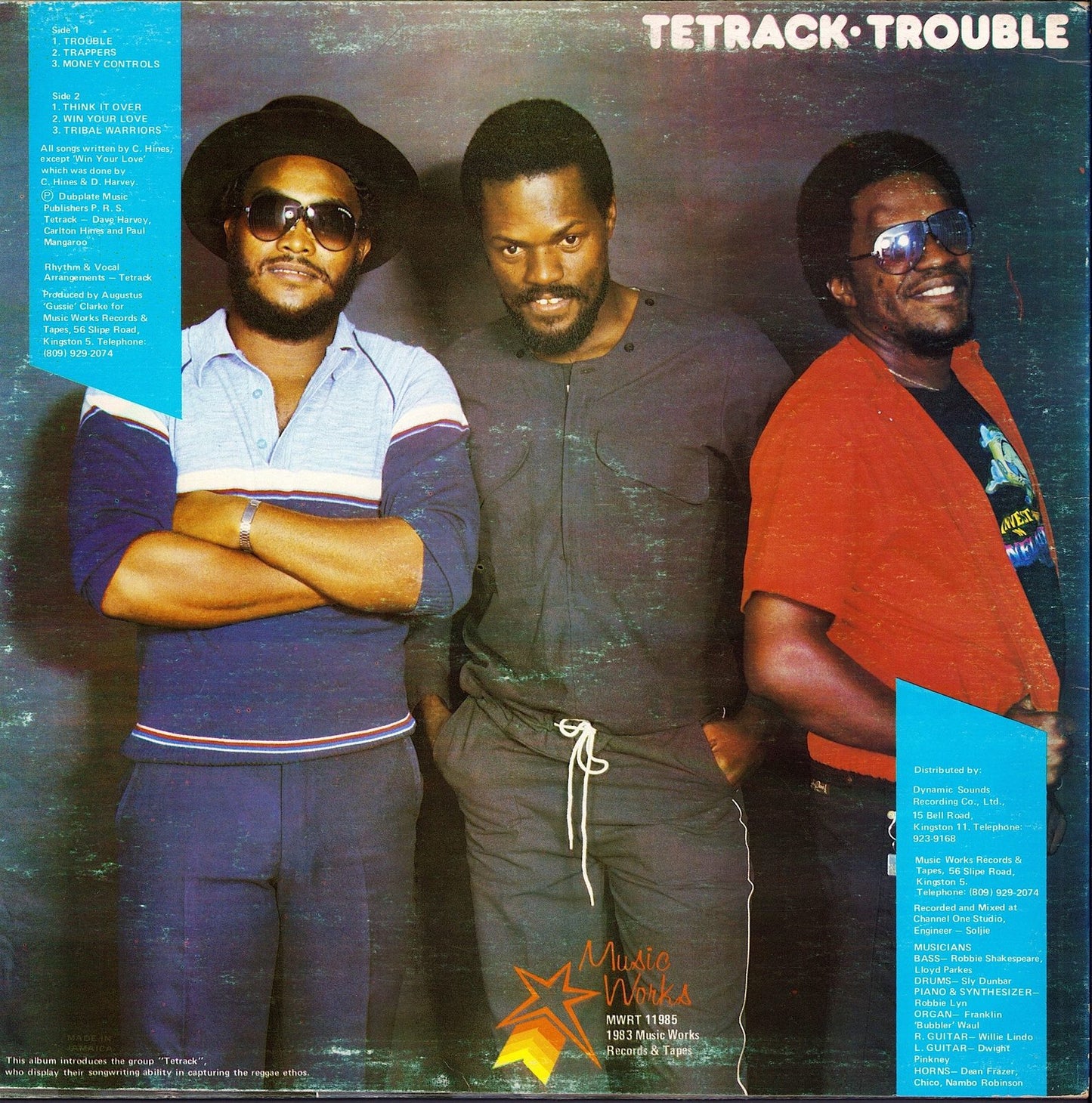 Tetrack - Trouble VInyl LP Jamaica