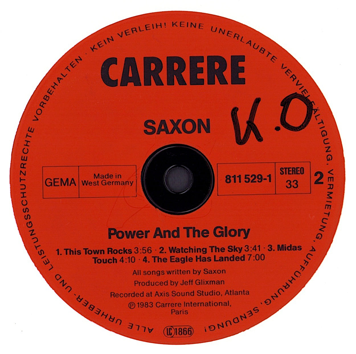 Saxon - Power & The Glory Vinyl LP