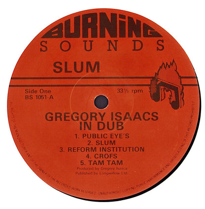 Gregory Isaacs - Slum In Dub Vinyl LP