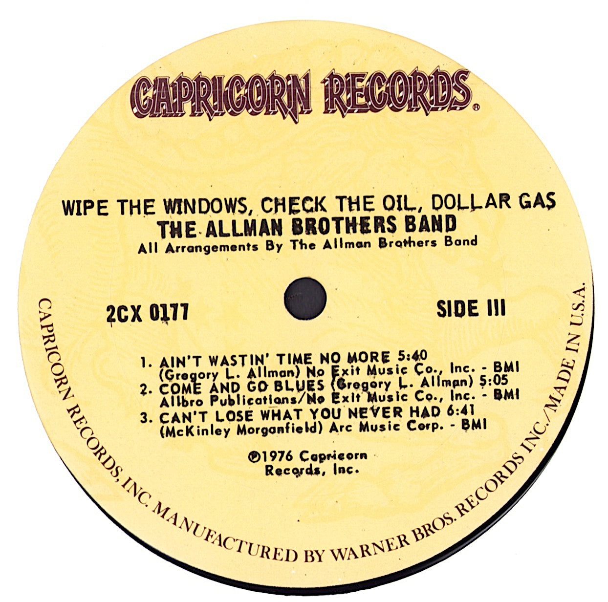 The Allman Brothers Band - Wipe The Windows, Check The Oil, Dollar Gas –  Devinylhunter-Records