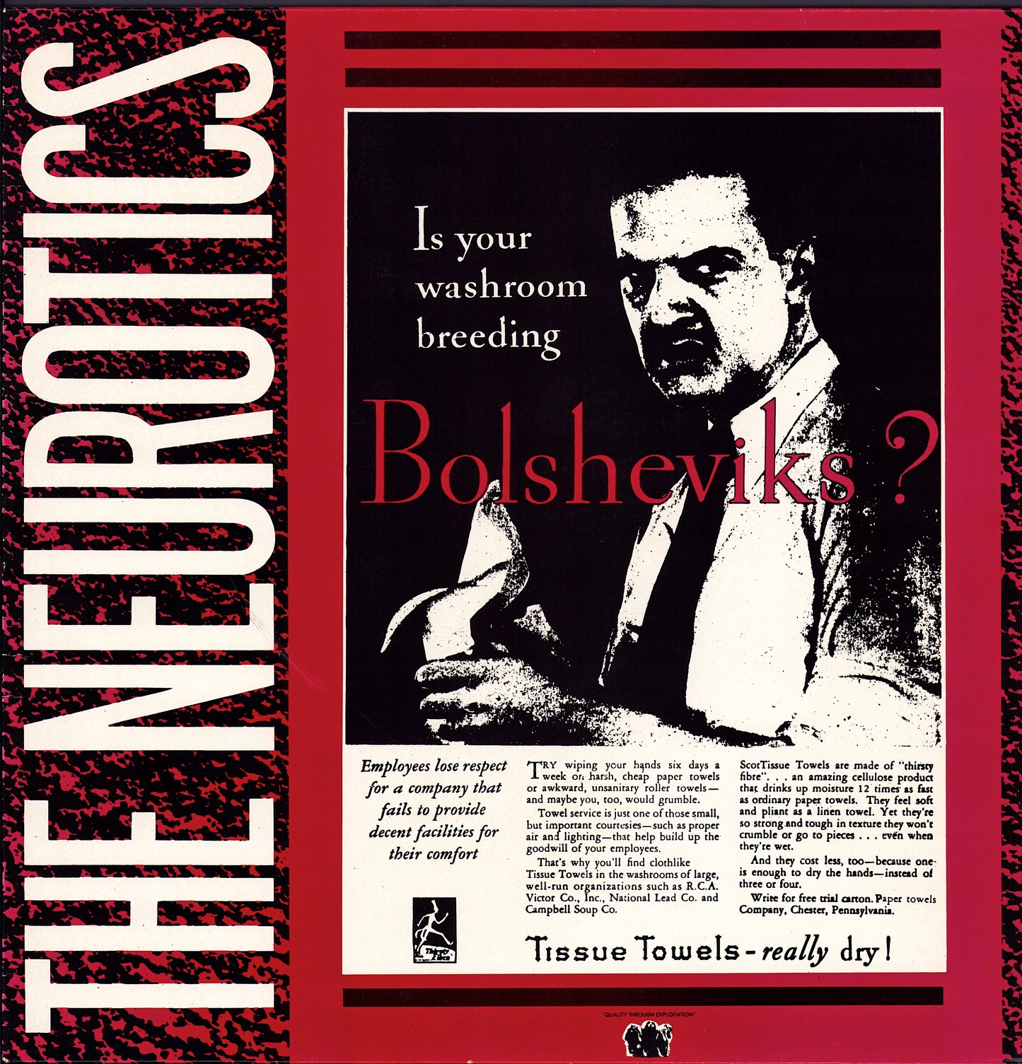 The Neurotics - Is Your Washroom Breeding Bolsheviks? Vinyl LP