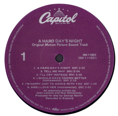 The Beatles - A Hard Day's Night Vinyl LP US