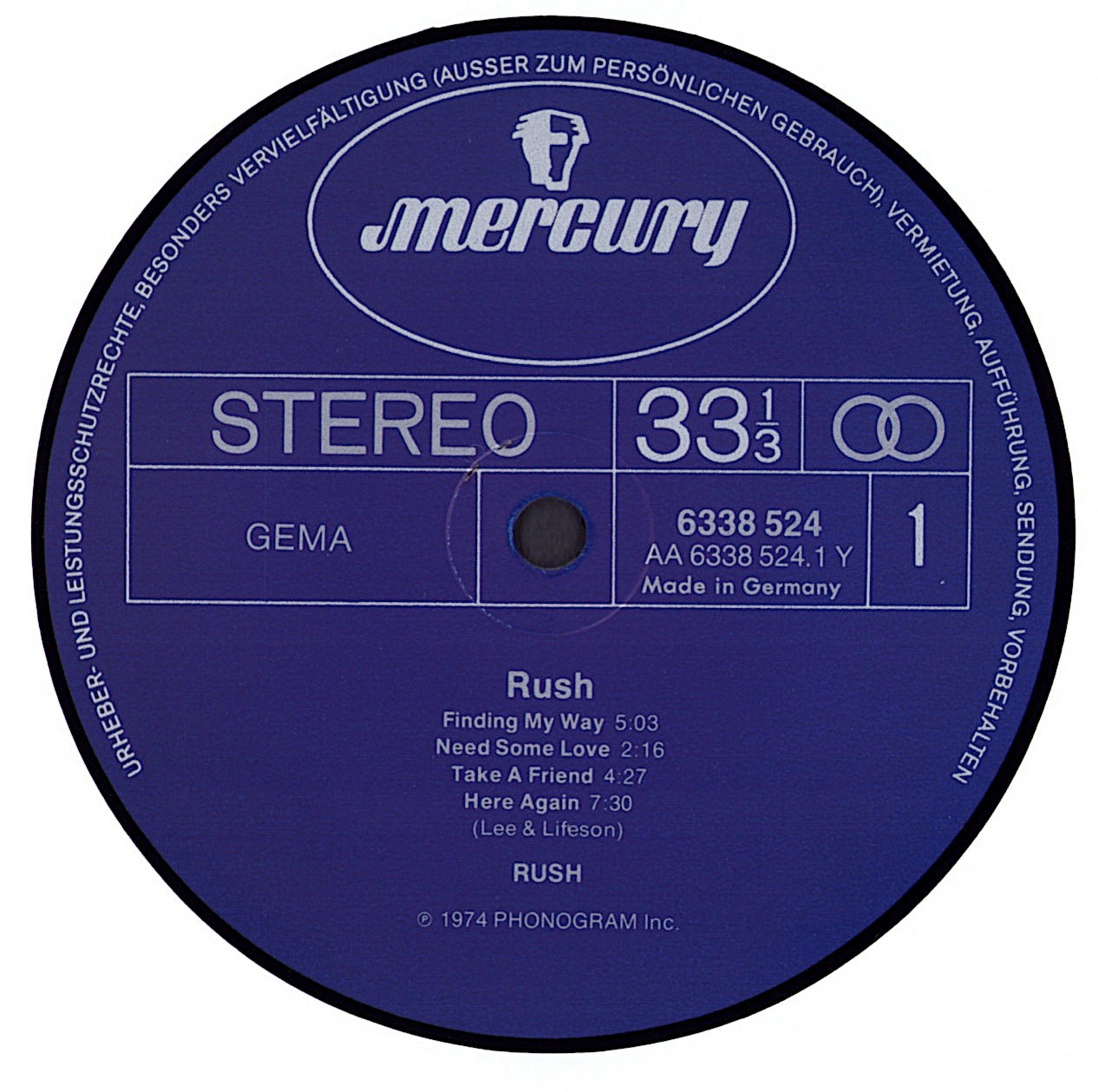 Rush - Rush Vinyl LP