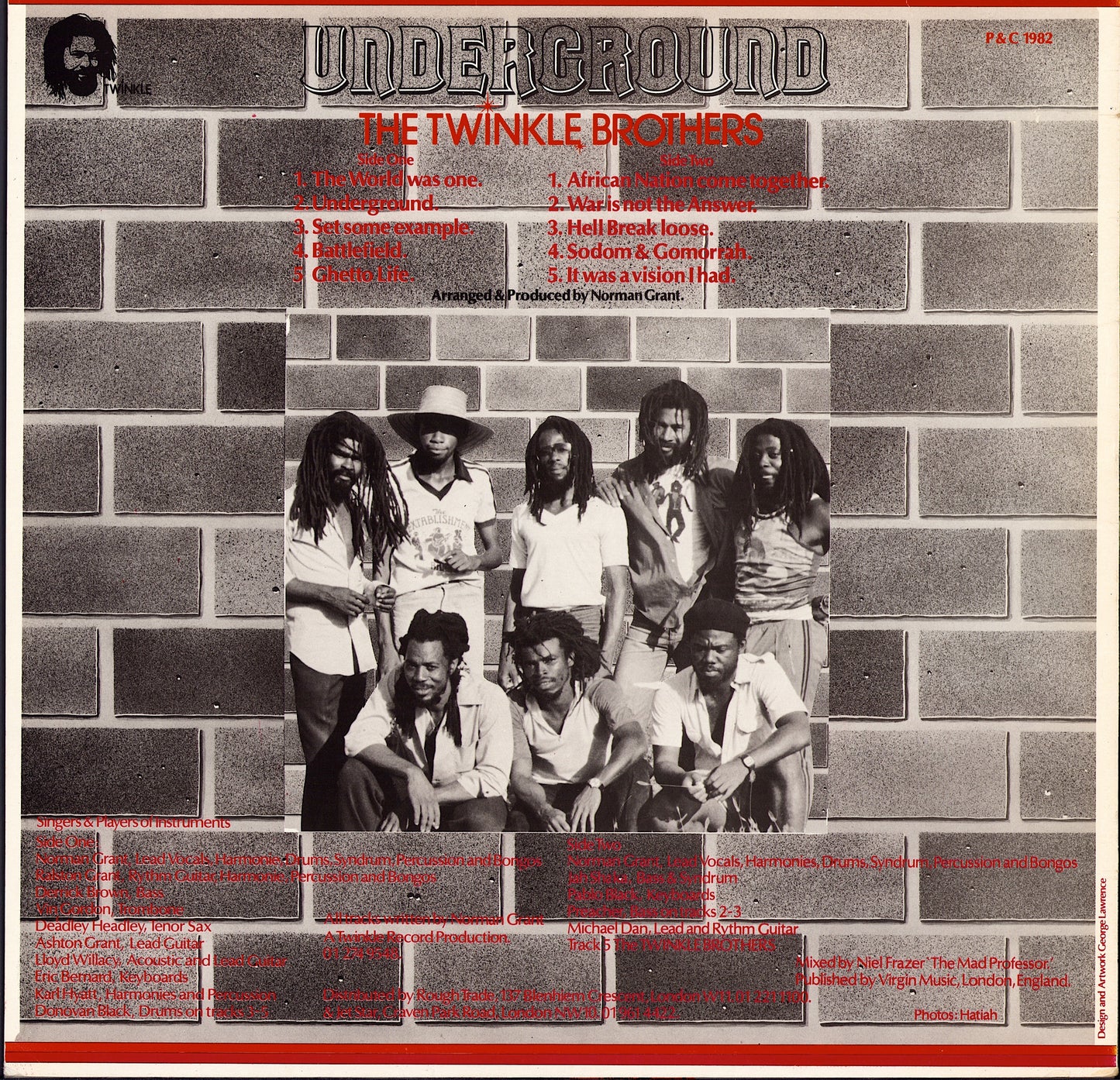 Twinkle Brothers - Underground Vinyl LP