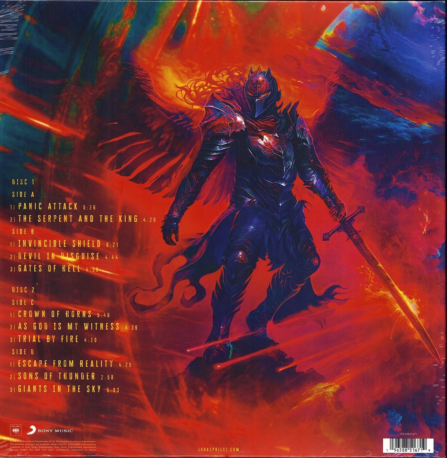 Judas Priest - Invincible Shield Red Vinyl 2LP Limited Edition