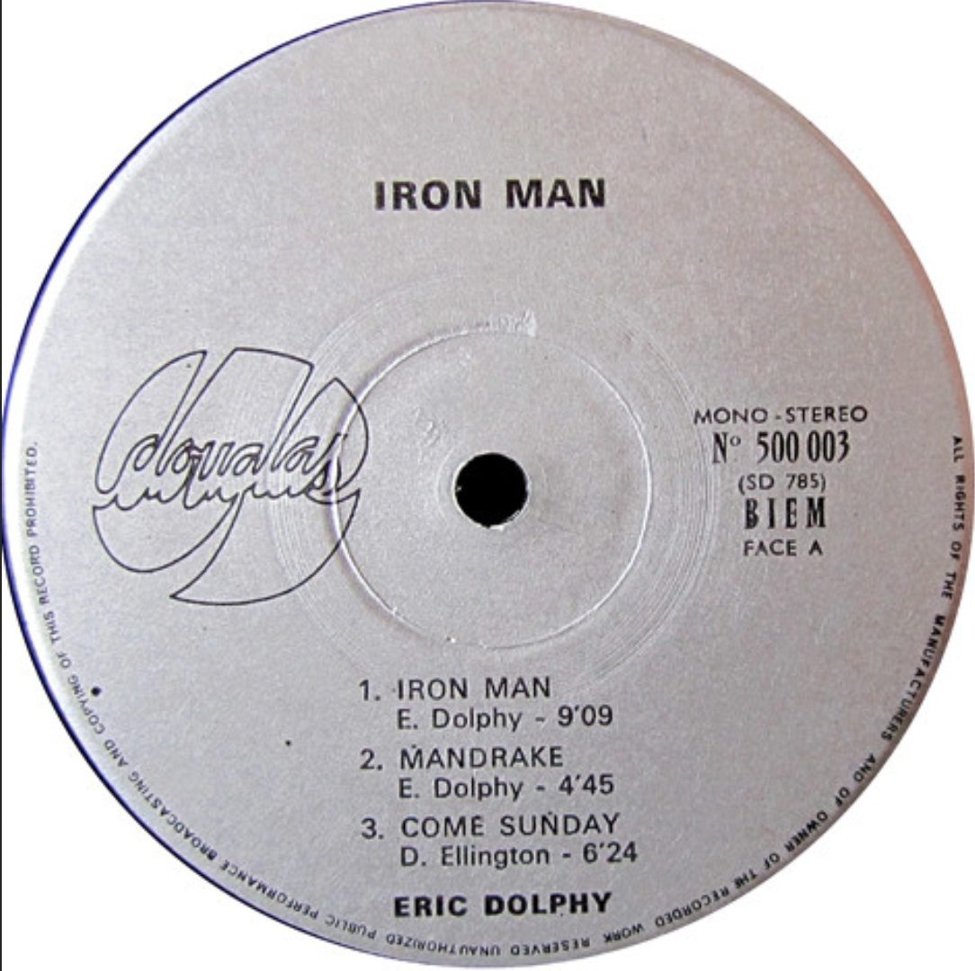 Eric Dolphy ‎– Iron Man Vinyl LP