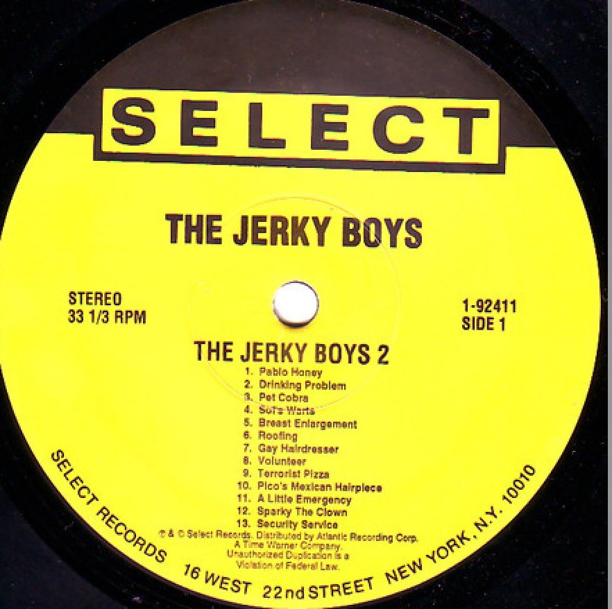 The Jerky Boys ‎- The Jerky Boys 2 Vinyl LP