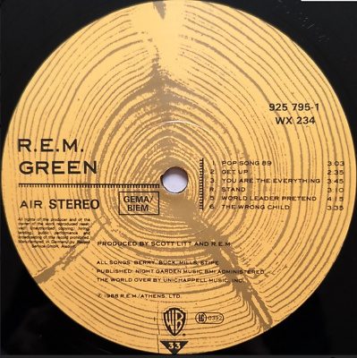 R.E.M. - Green Vinyl LP