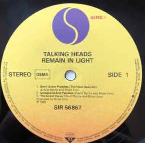 Talking Heads ‎- Remain In Light Vinyl LP